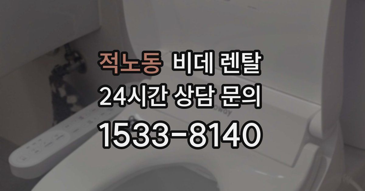 적노동 비데 렌탈