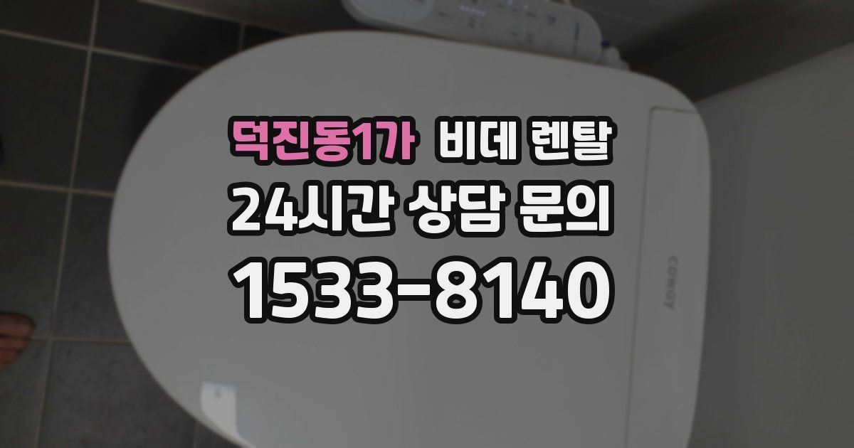 덕진동1가 비데 렌탈