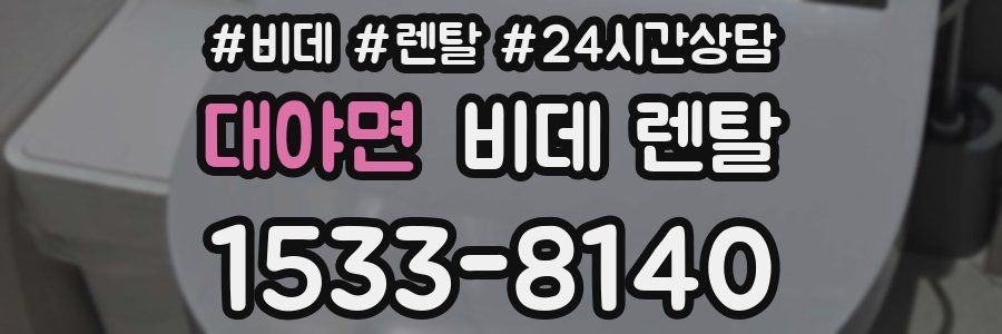 대야면 비데 렌탈