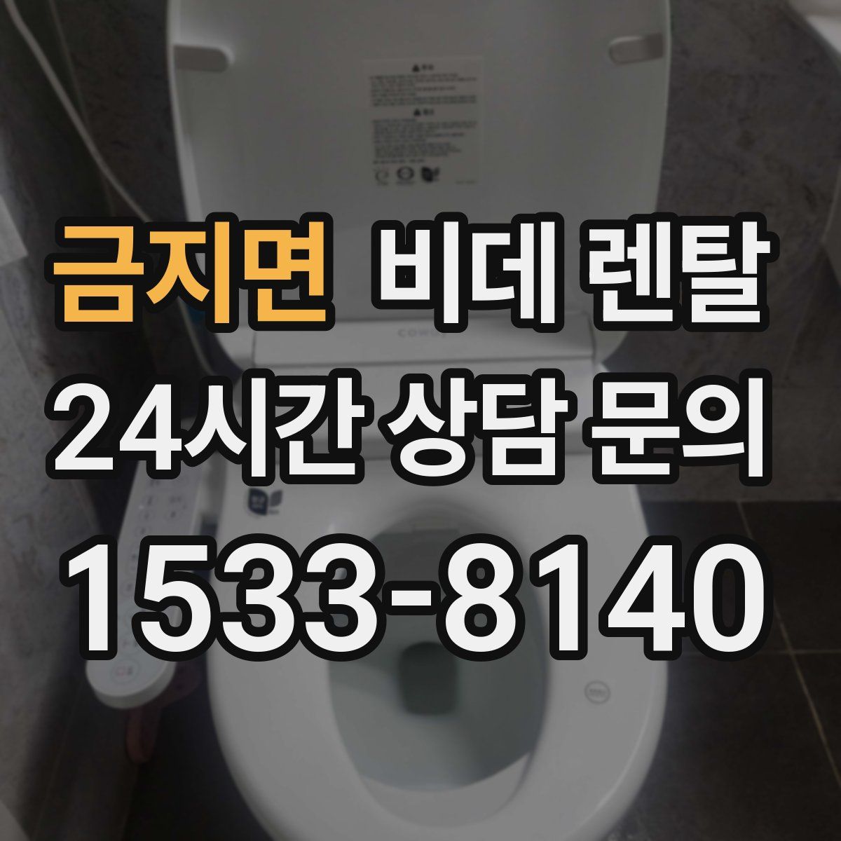 금지면 비데 렌탈