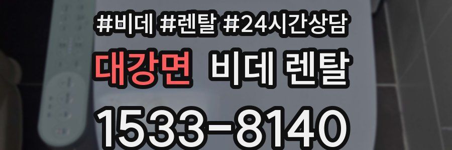 대강면 비데 렌탈