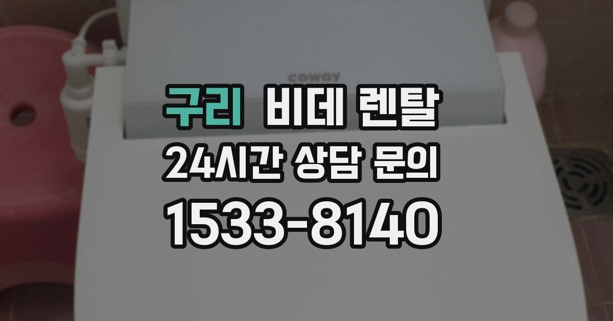 구리 비데 렌탈