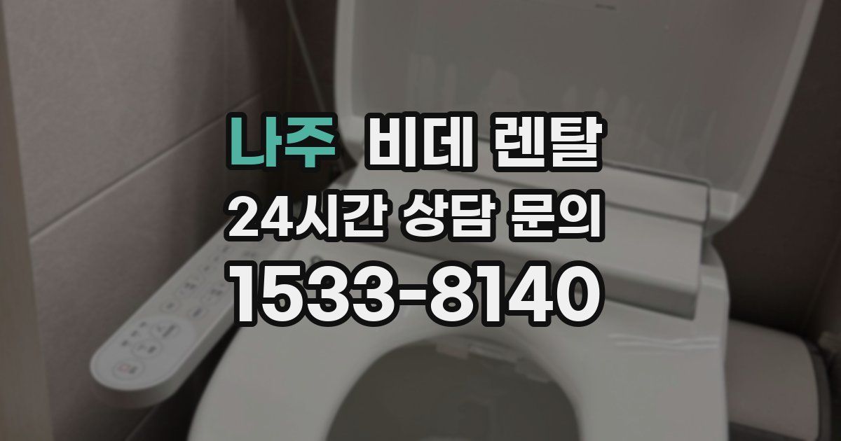 나주 비데 렌탈