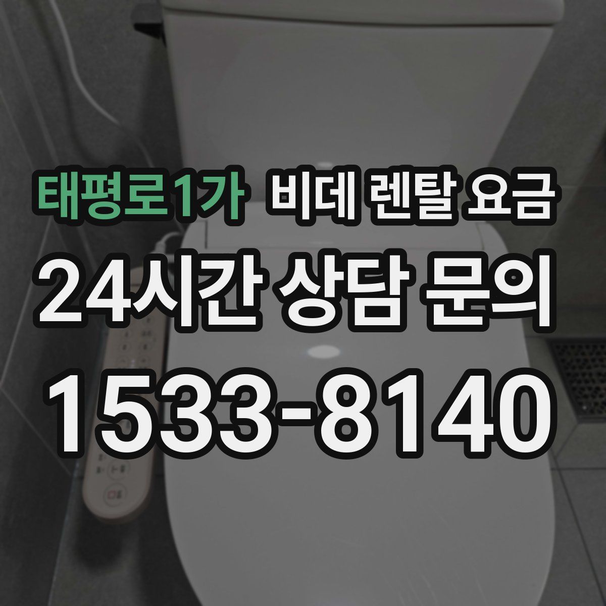 태평로1가 비데 렌탈 요금