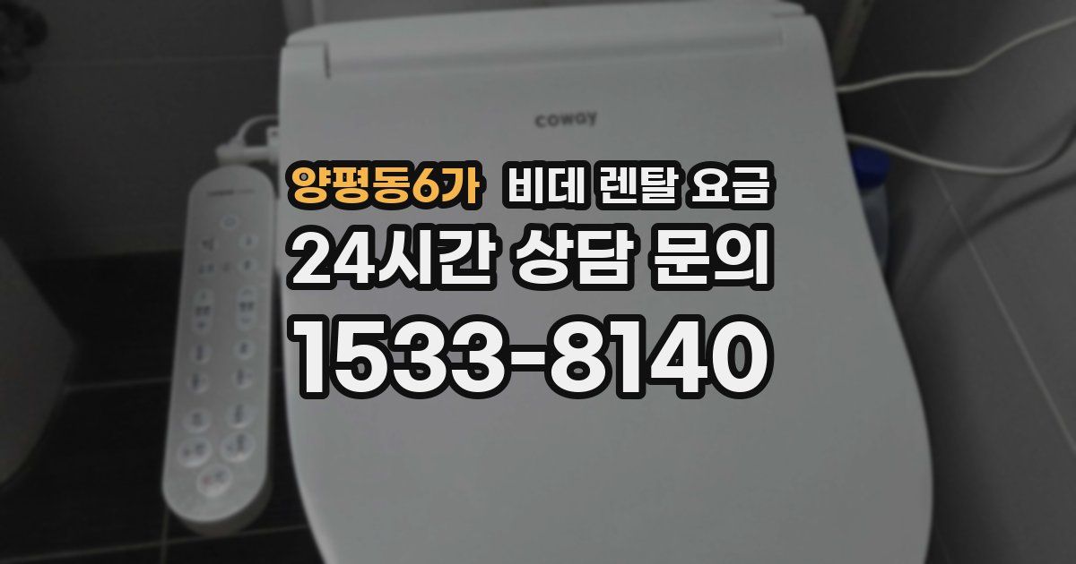 양평동6가 비데 렌탈 요금