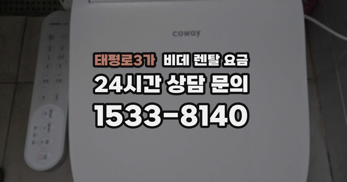 태평로3가 비데 렌탈 요금