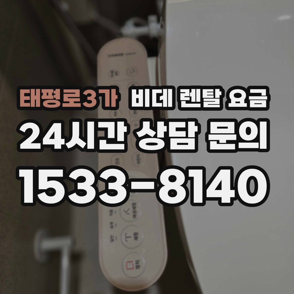태평로3가 비데 렌탈 요금