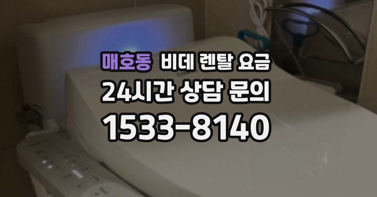 매호동 비데 렌탈 요금