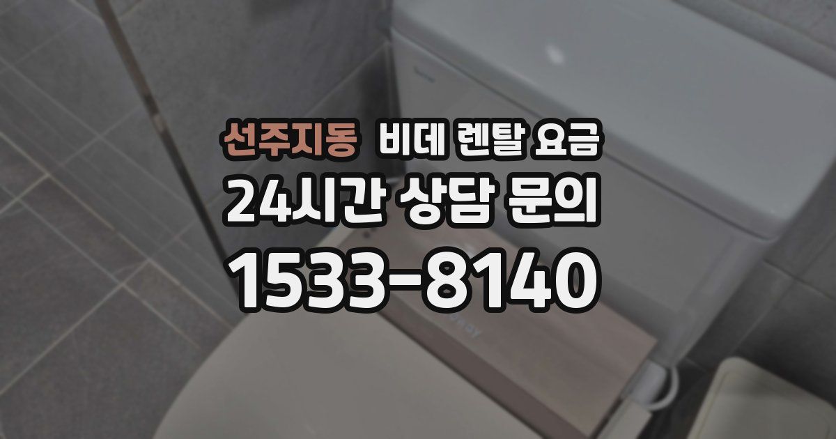 선주지동 비데 렌탈 요금