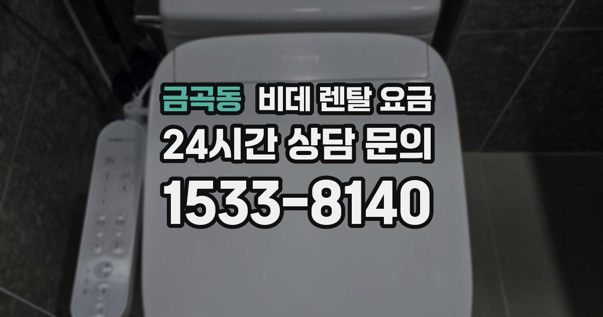 금곡동 비데 렌탈 요금