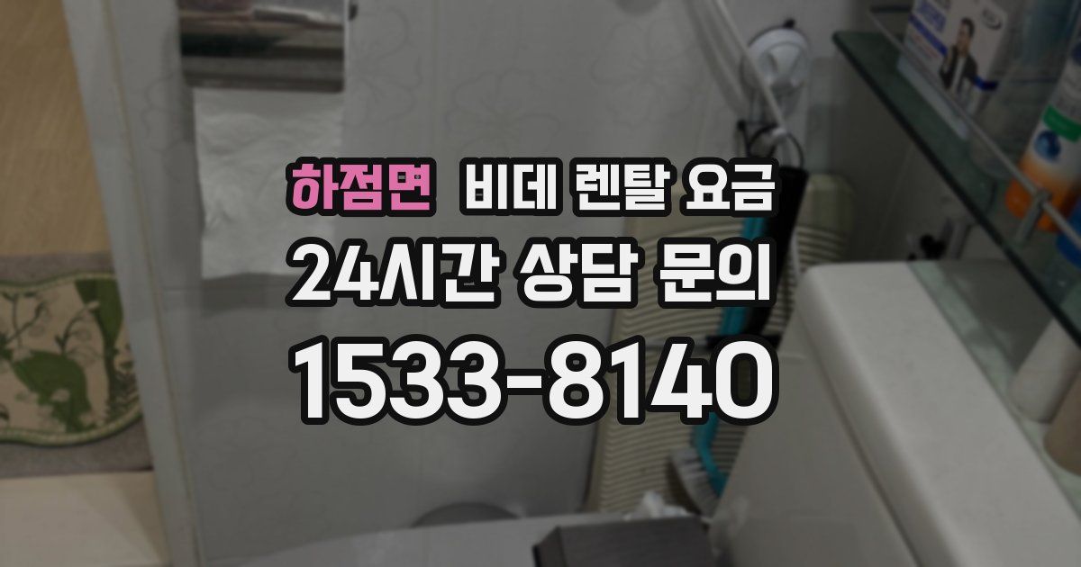 하점면 비데 렌탈 요금