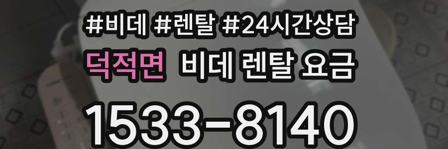 덕적면 비데 렌탈 요금