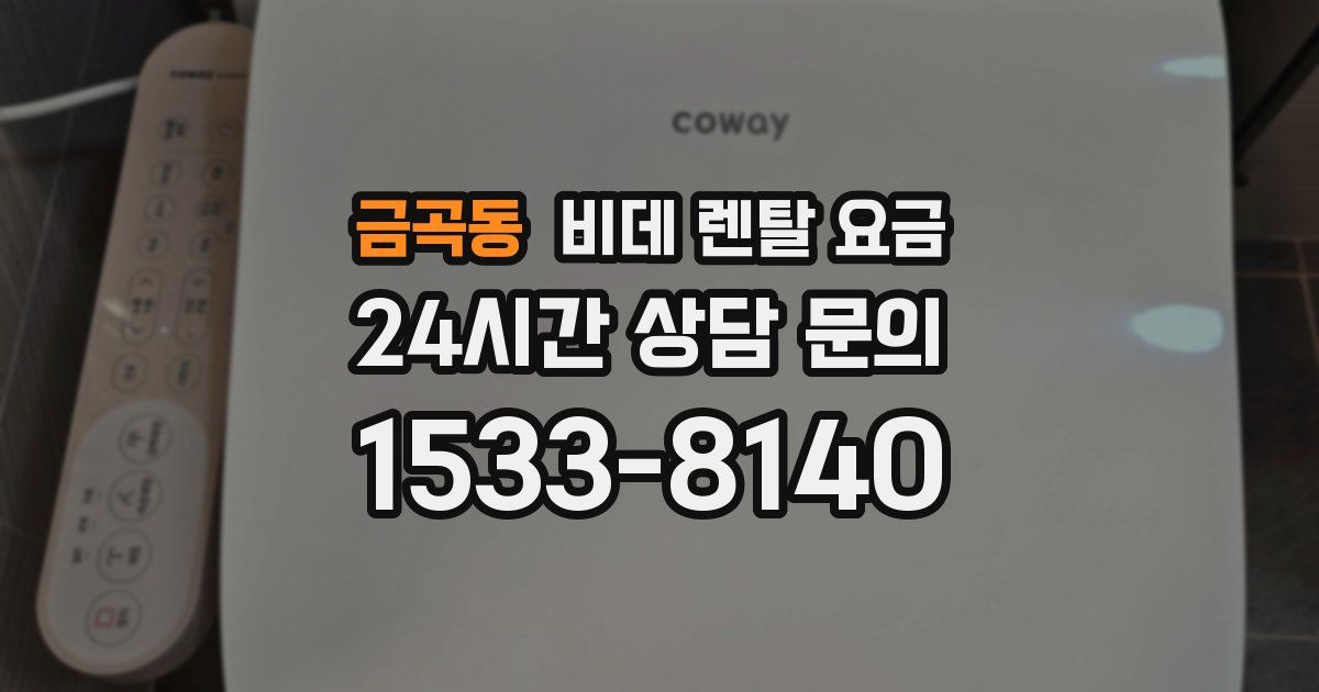 금곡동 비데 렌탈 요금