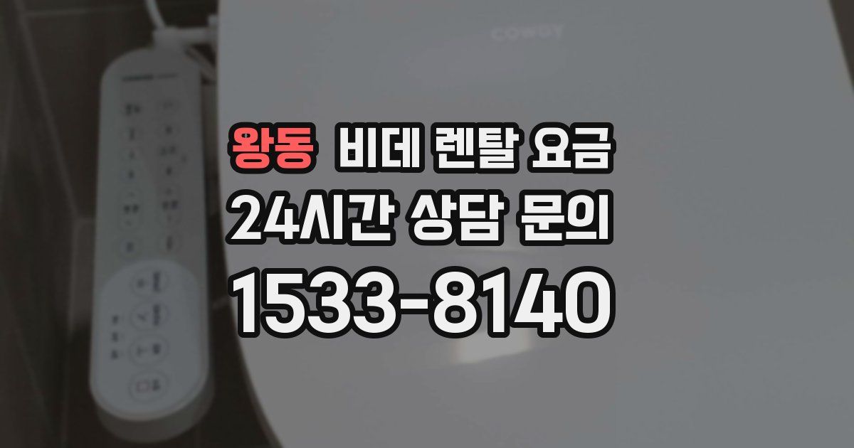 왕동 비데 렌탈 요금