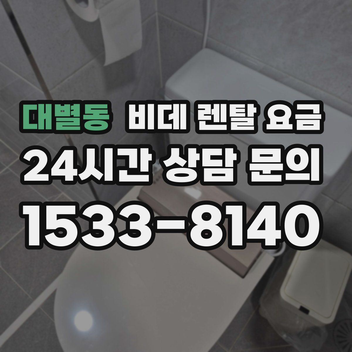 대별동 비데 렌탈 요금