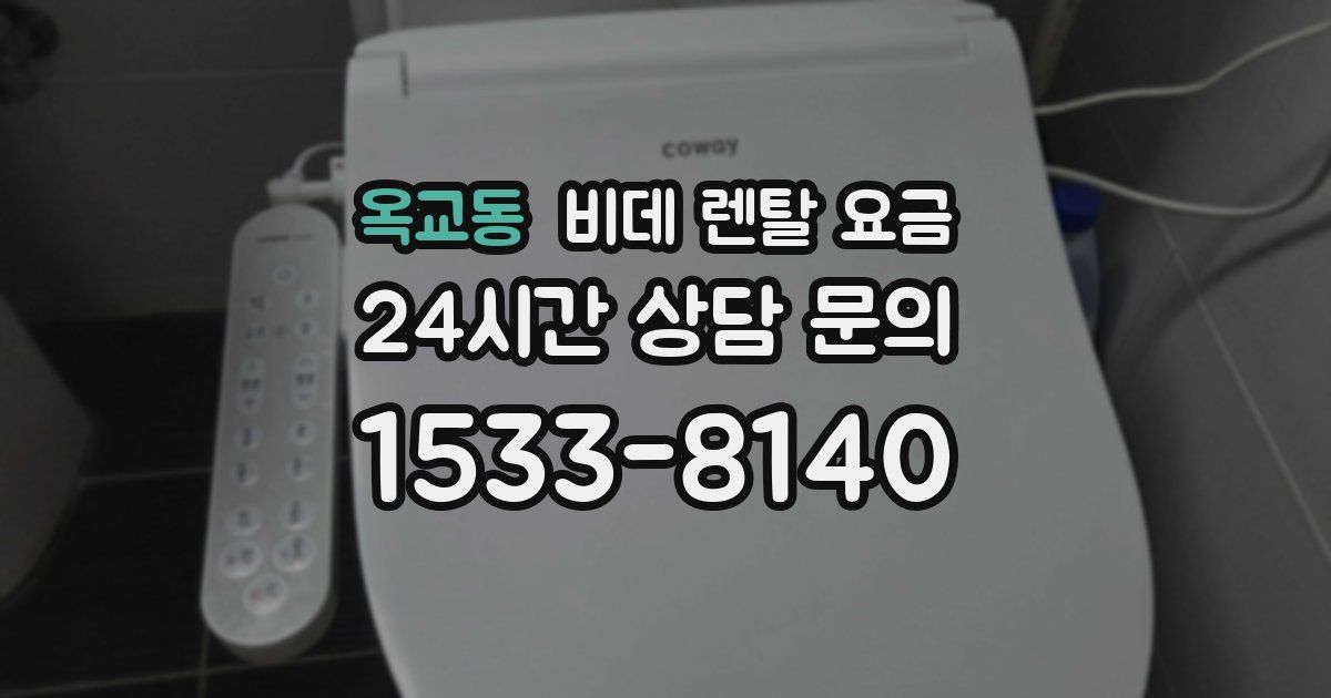 옥교동 비데 렌탈 요금