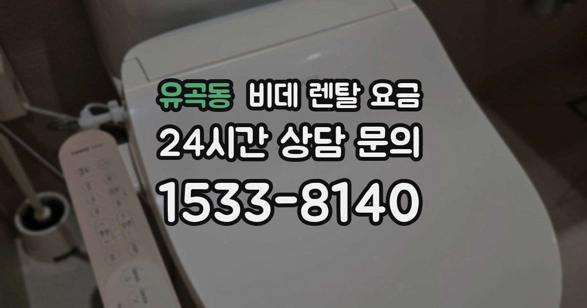유곡동 비데 렌탈 요금