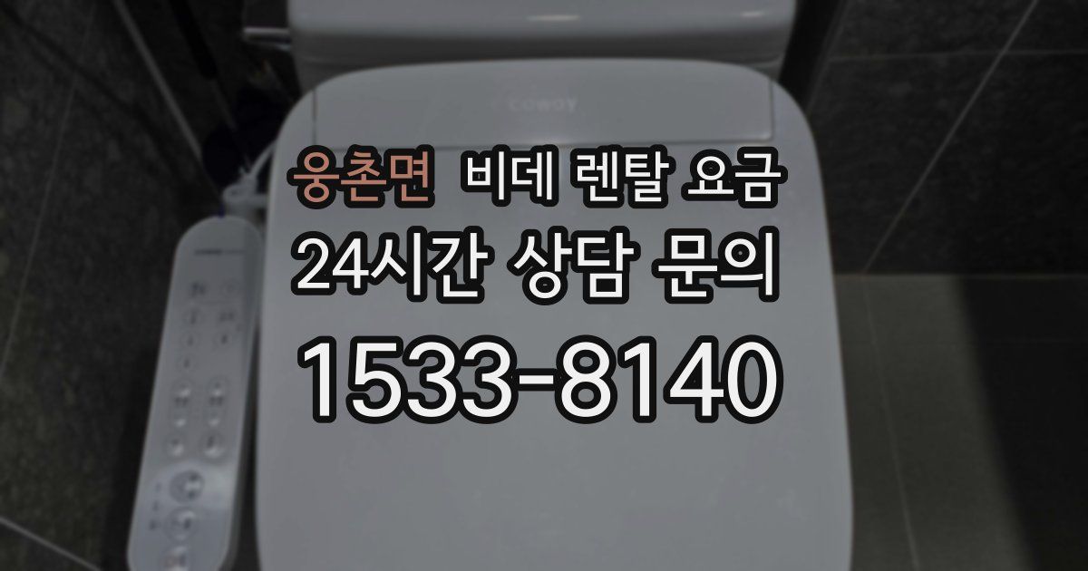 웅촌면 비데 렌탈 요금