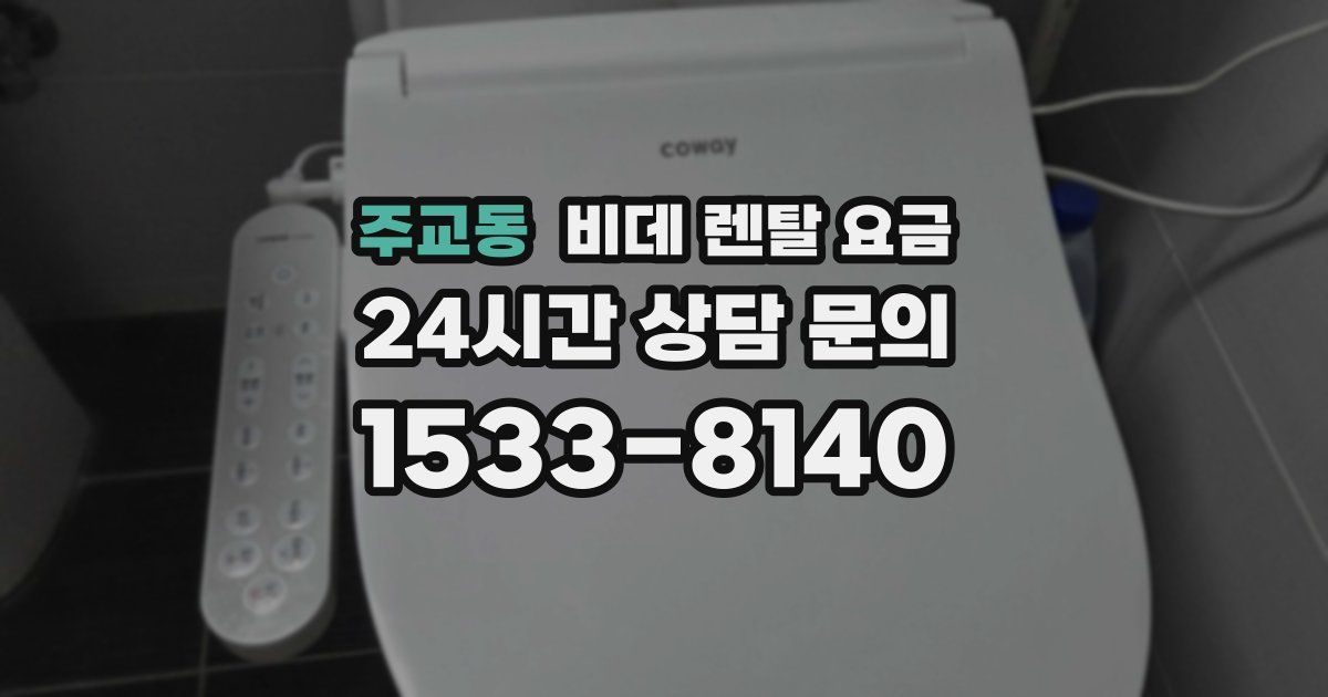 주교동 비데 렌탈 요금