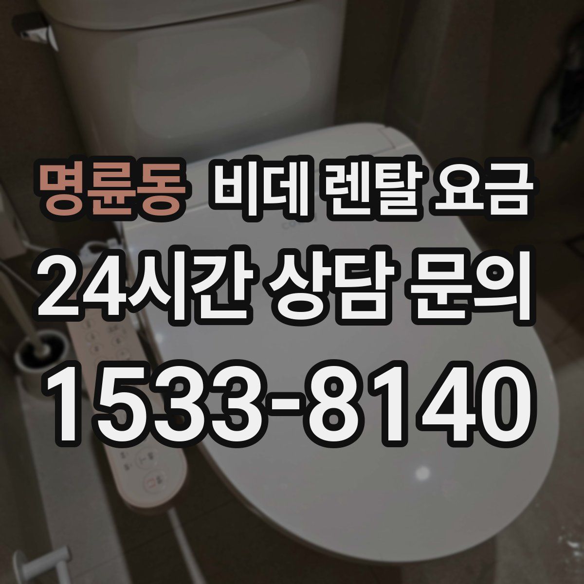 명륜동 비데 렌탈 요금
