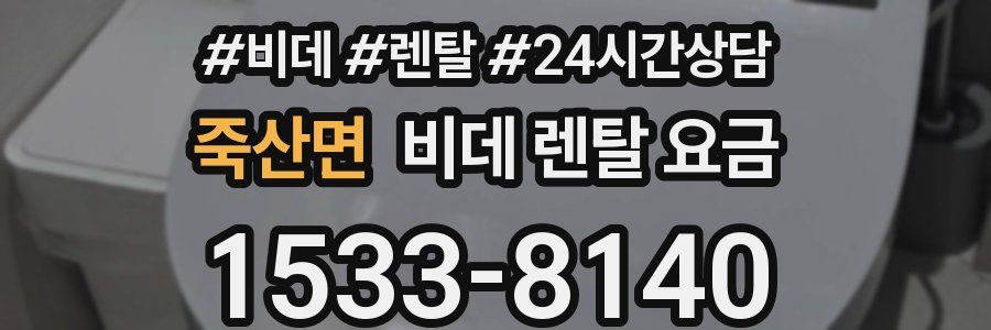 죽산면 비데 렌탈 요금