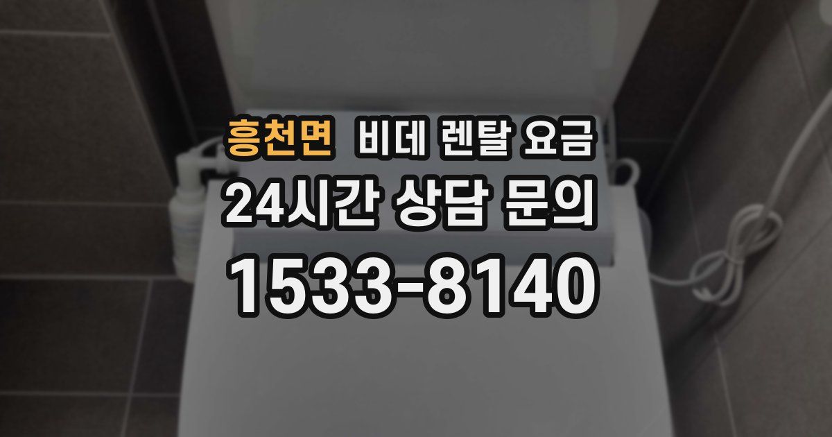 흥천면 비데 렌탈 요금