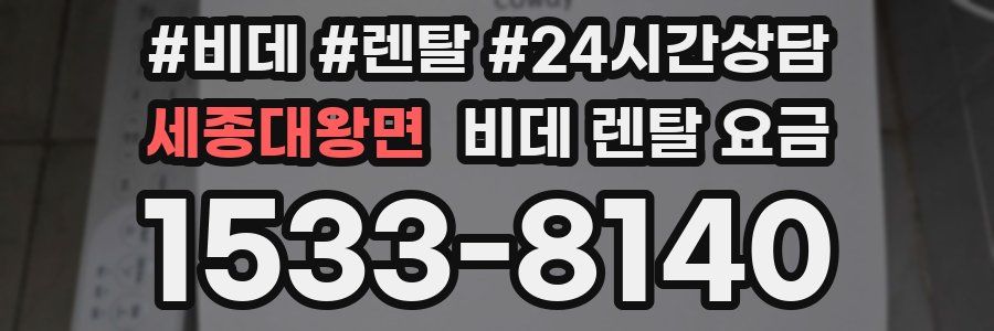 세종대왕면 비데 렌탈 요금