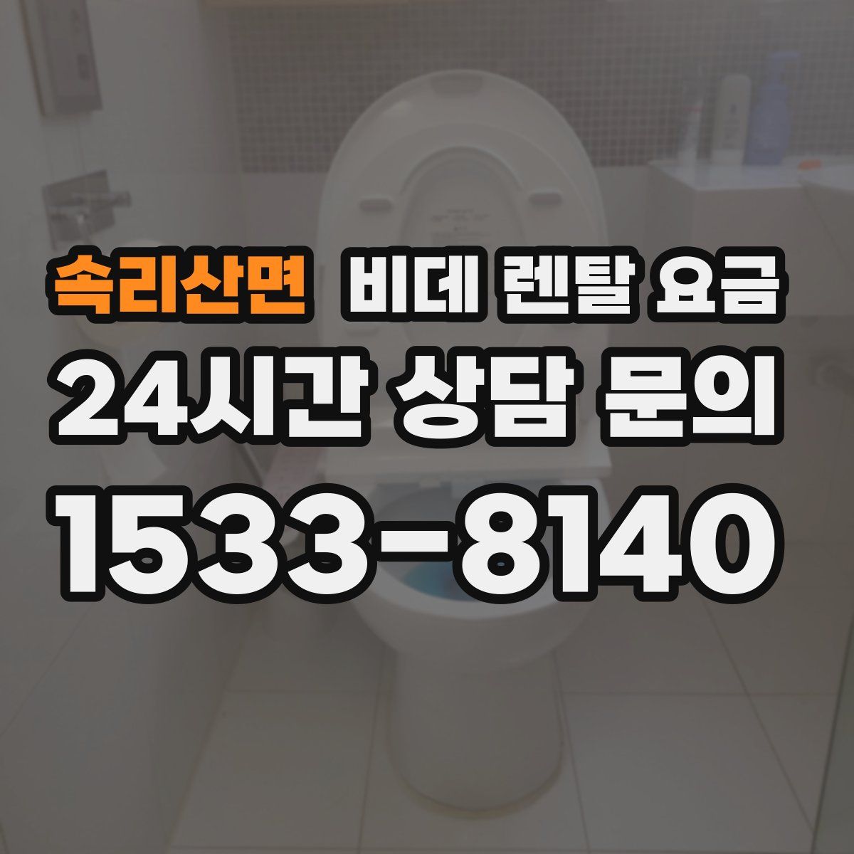 속리산면 비데 렌탈 요금