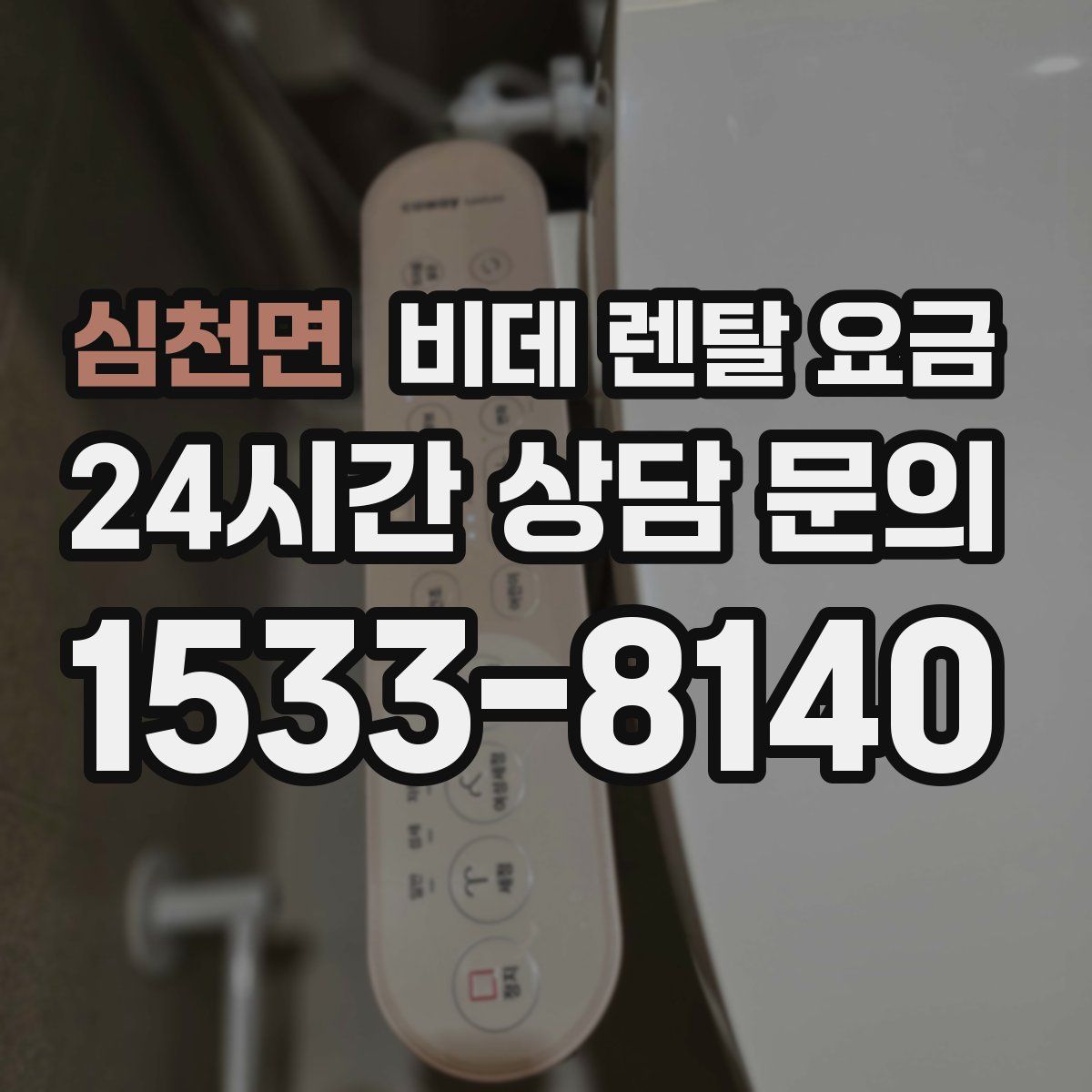 심천면 비데 렌탈 요금