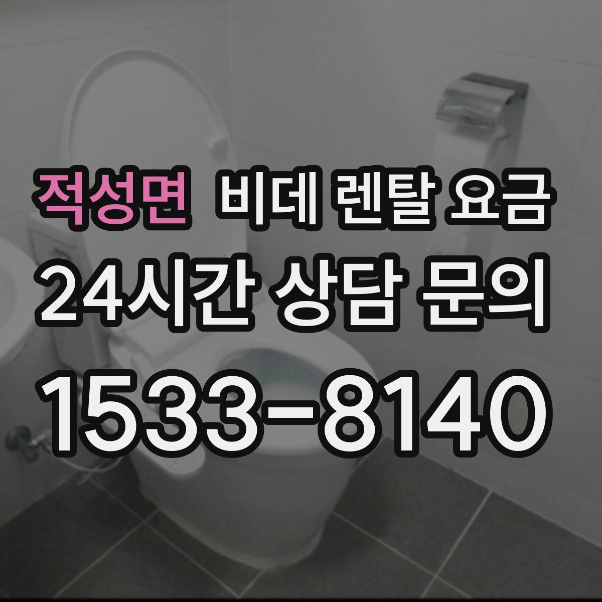 적성면 비데 렌탈 요금