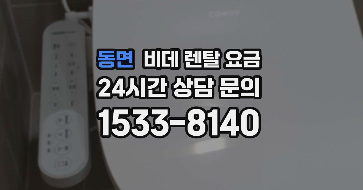 동면 비데 렌탈 요금