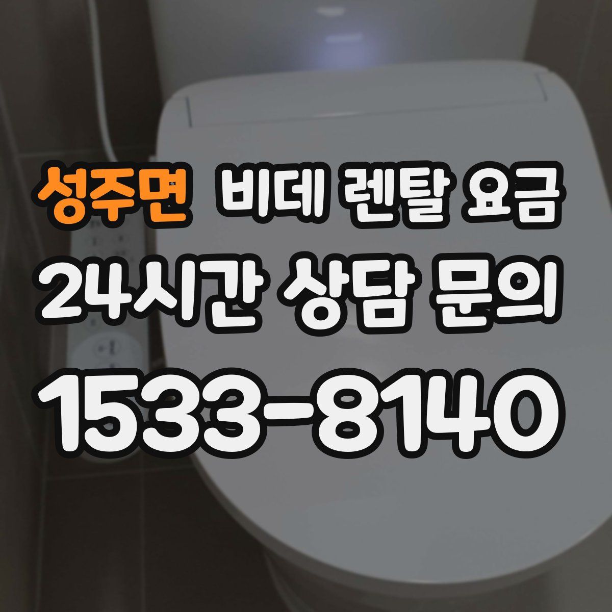 성주면 비데 렌탈 요금