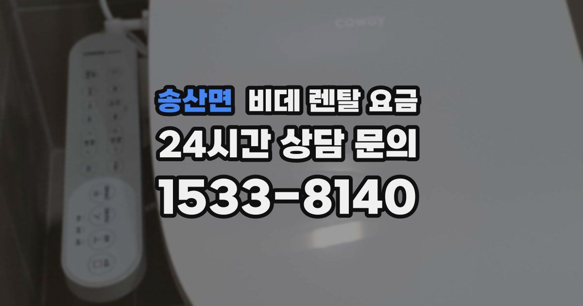 송산면 비데 렌탈 요금