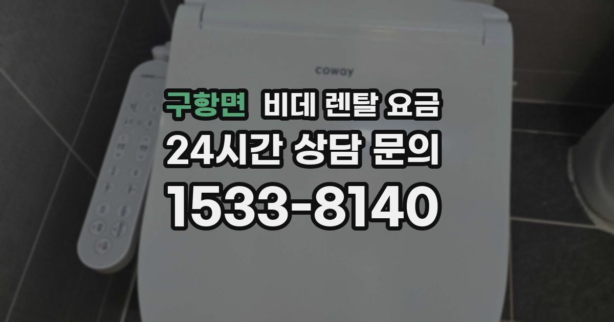 구항면 비데 렌탈 요금