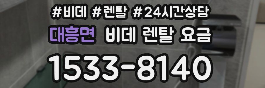 대흥면 비데 렌탈 요금
