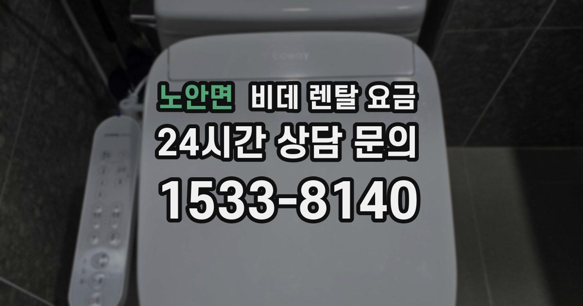 노안면 비데 렌탈 요금
