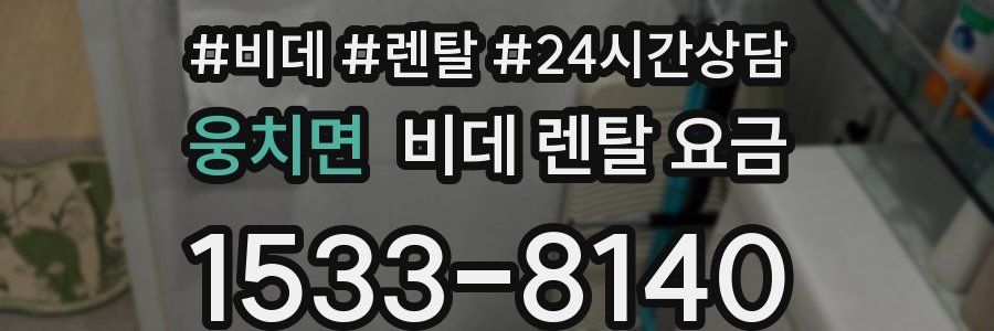 웅치면 비데 렌탈 요금