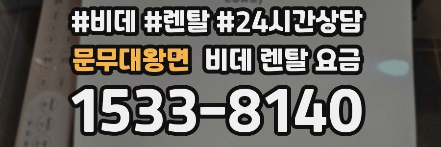 문무대왕면 비데 렌탈 요금