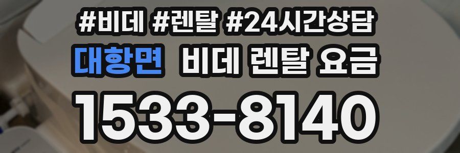 대항면 비데 렌탈 요금