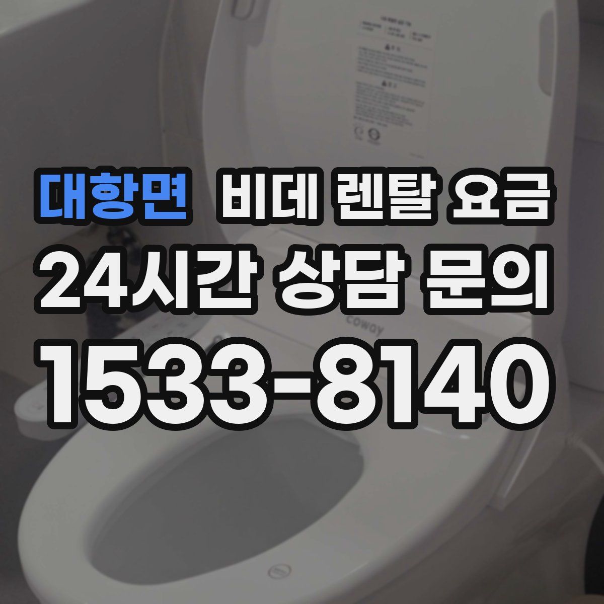 대항면 비데 렌탈 요금