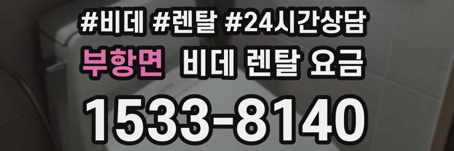 부항면 비데 렌탈 요금