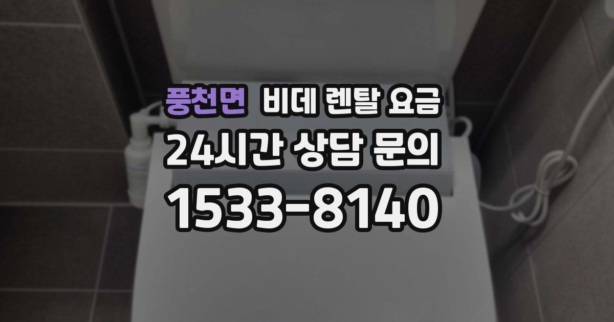 풍천면 비데 렌탈 요금