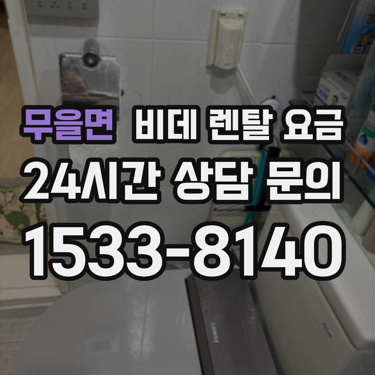 무을면 비데 렌탈 요금