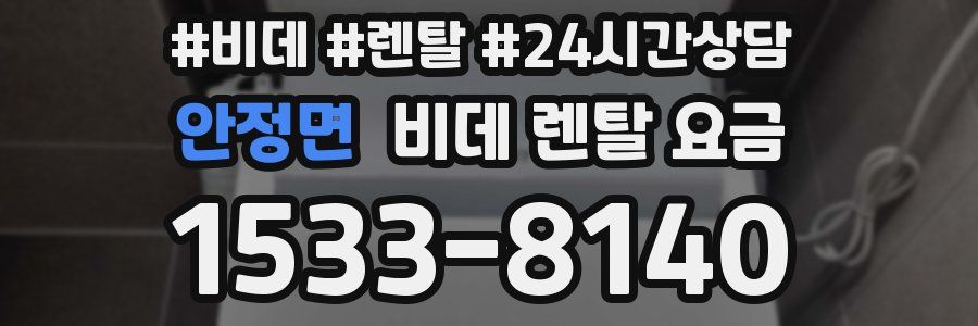 안정면 비데 렌탈 요금