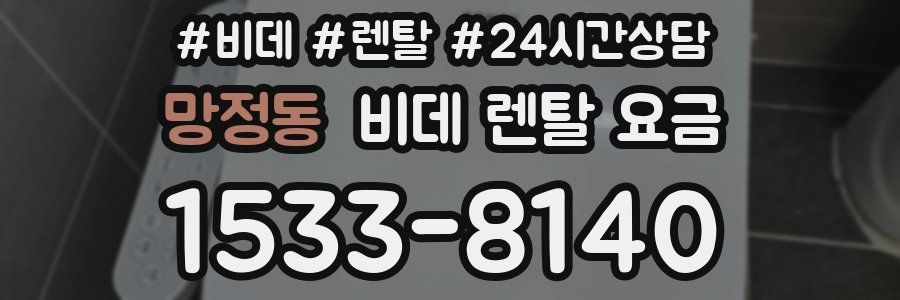망정동 비데 렌탈 요금