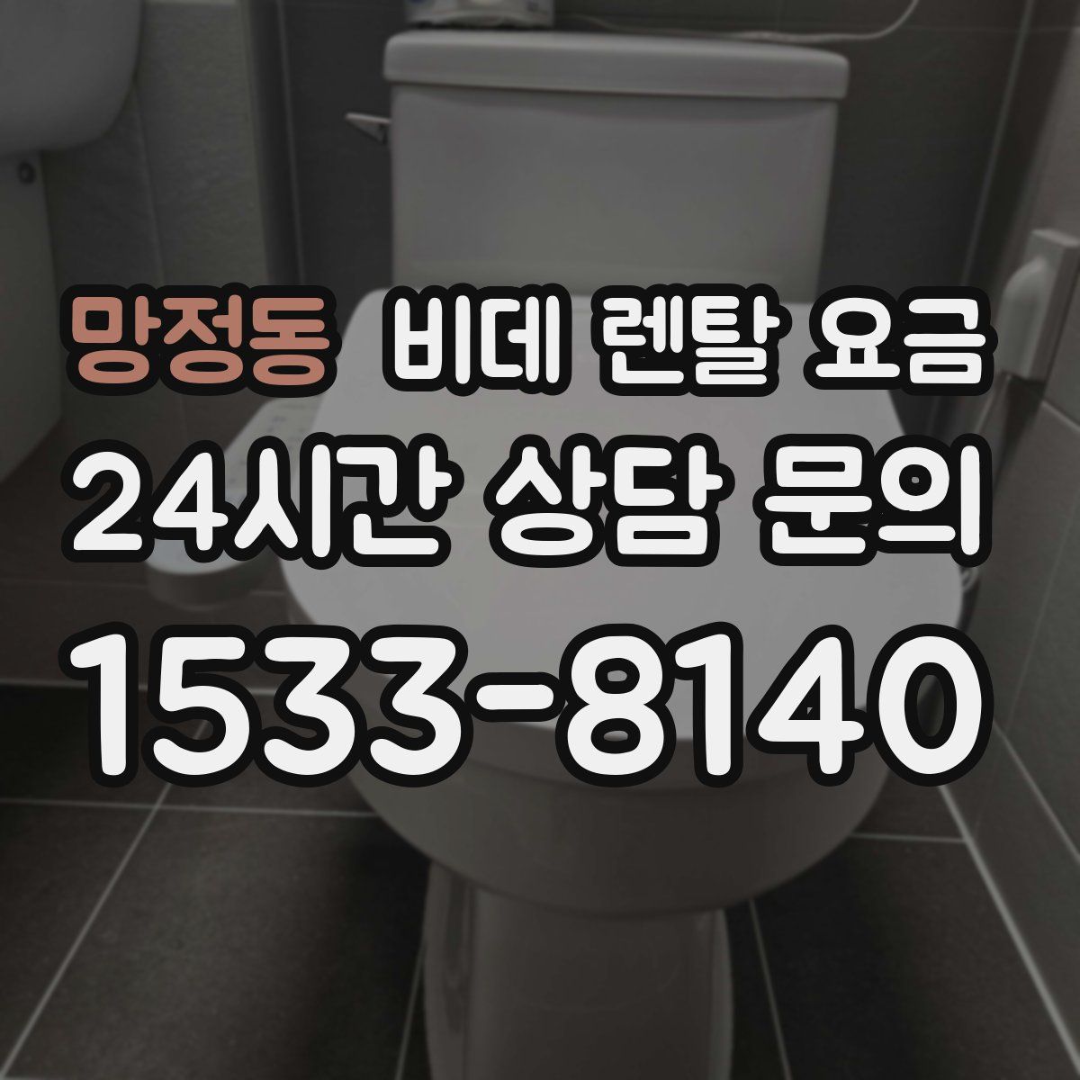 망정동 비데 렌탈 요금