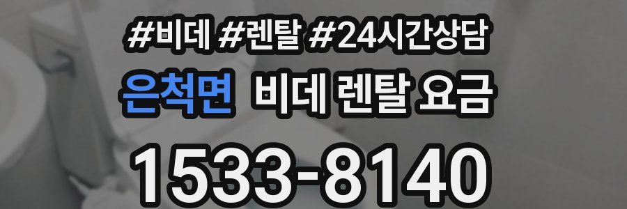 은척면 비데 렌탈 요금