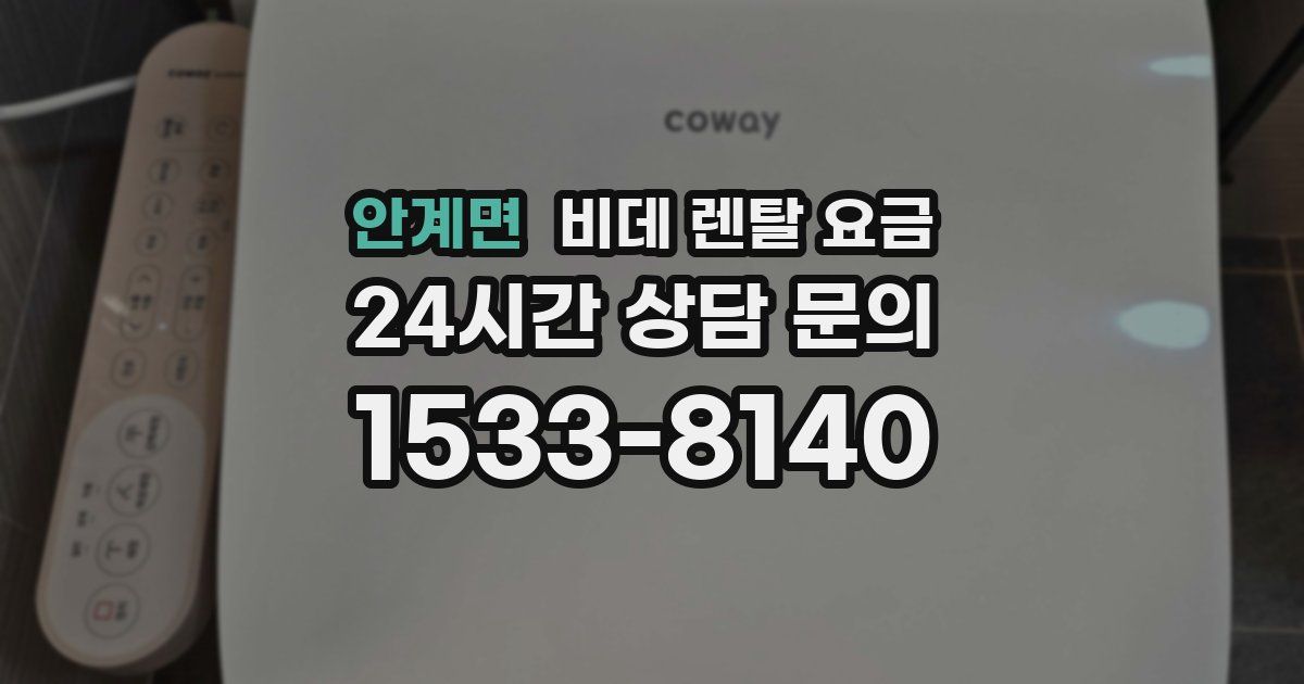 안계면 비데 렌탈 요금