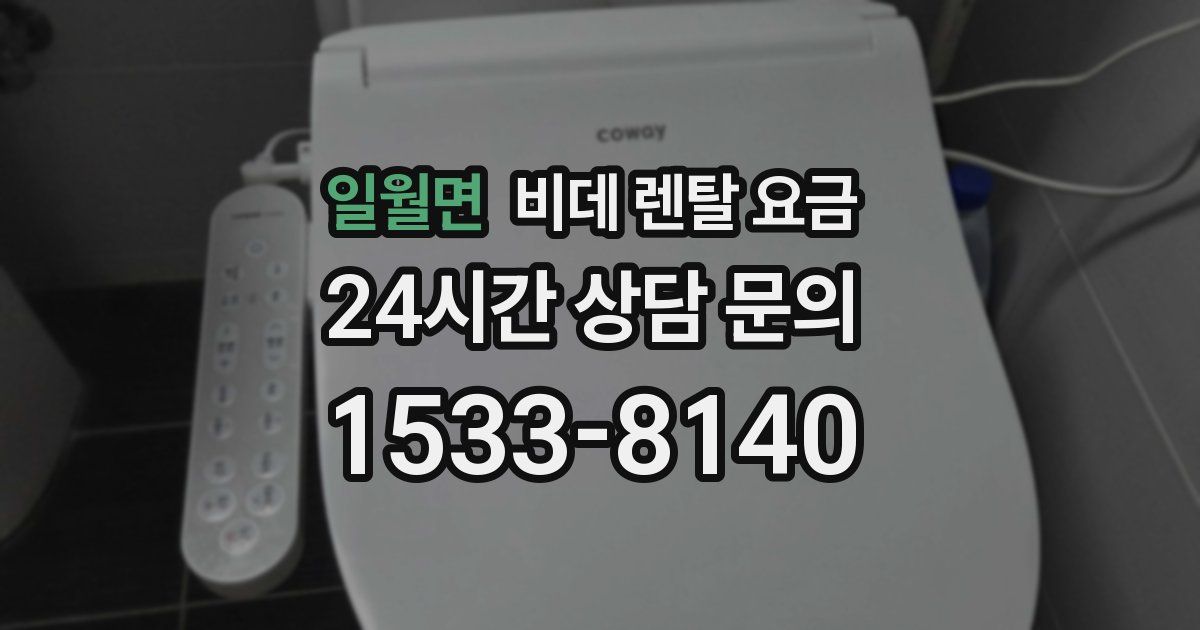 일월면 비데 렌탈 요금