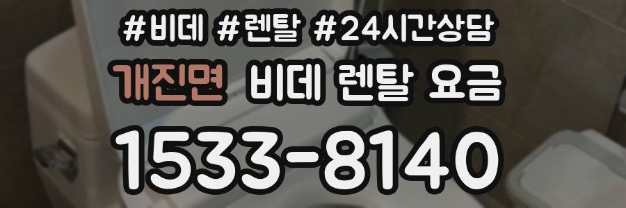 개진면 비데 렌탈 요금